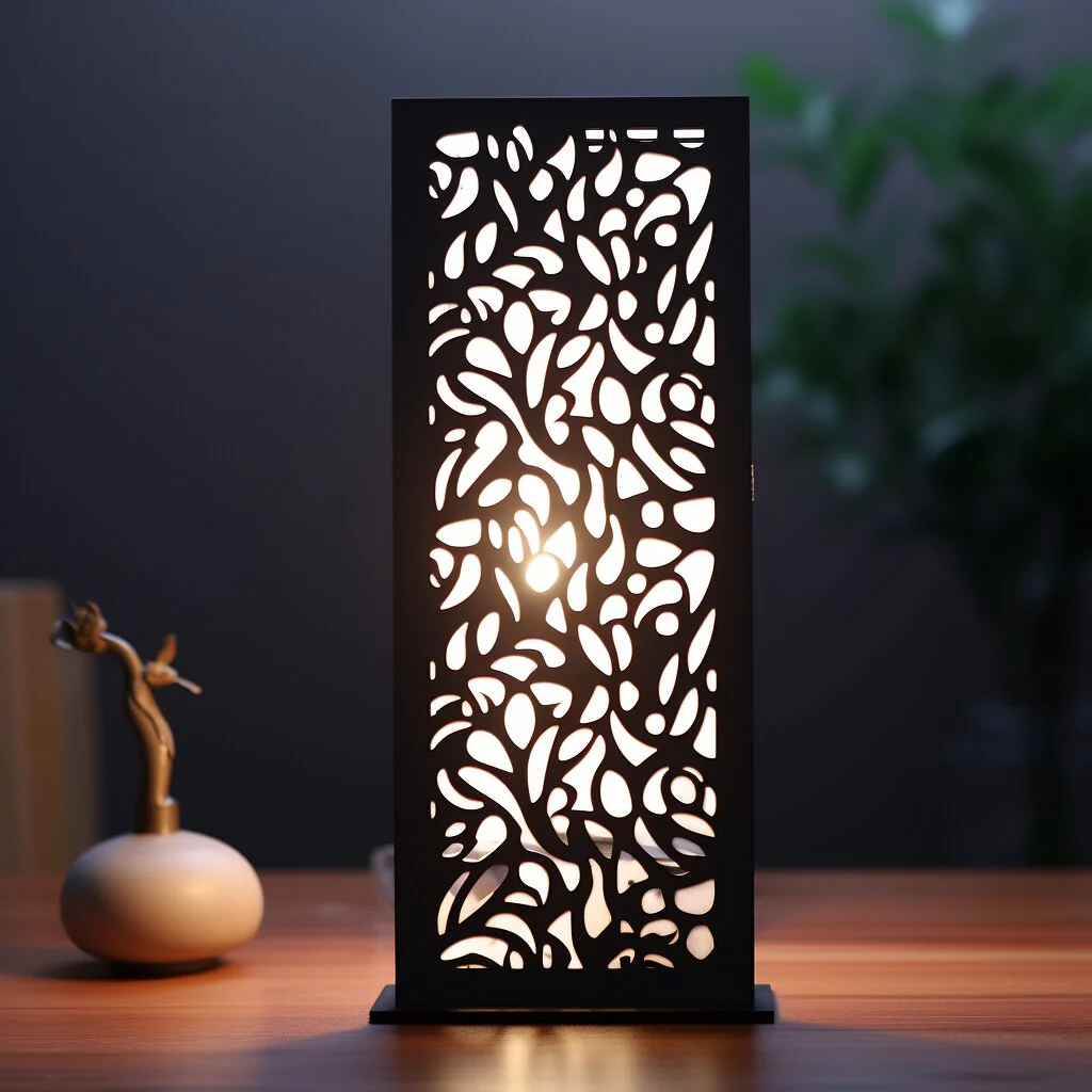 black-laser-cut-metal-lamp